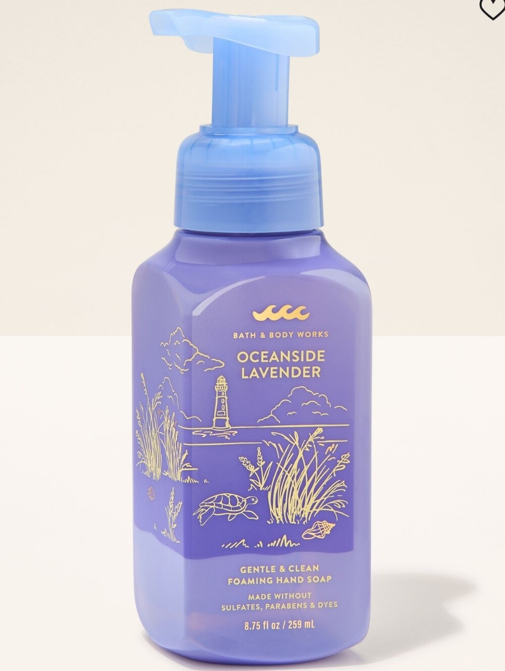 Bath & Body Works Oceanside Lavender Foaming Hand Soap 8oz NEW RARE